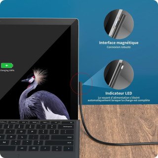 Chargeur Surface Pro 65W | Compatible et Garanti 2 Ans | Ecorefurb